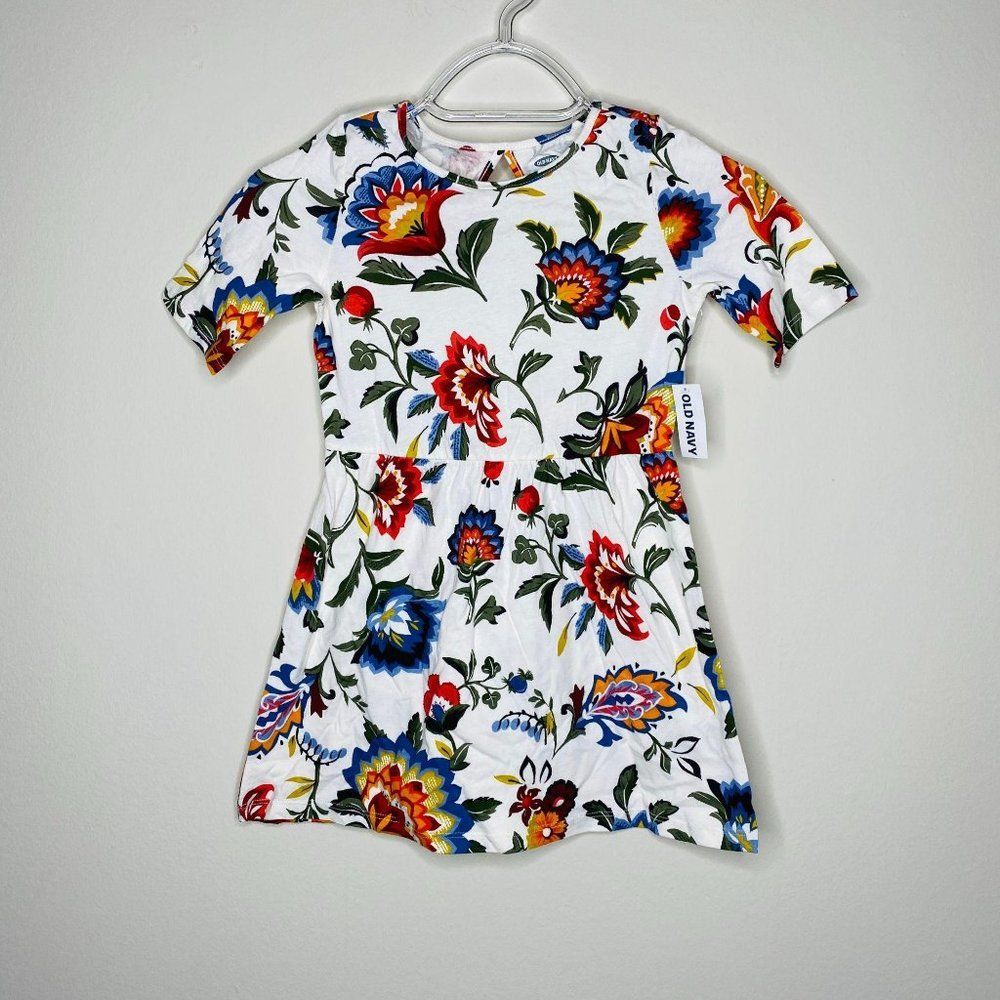 Old Navy Girls Short Sleeve Floral Dress